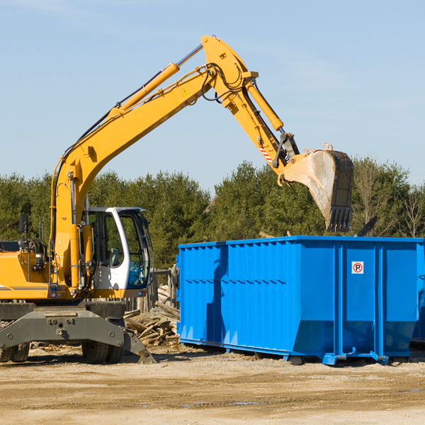 what size residential dumpster rentals are available in Forestdale AL